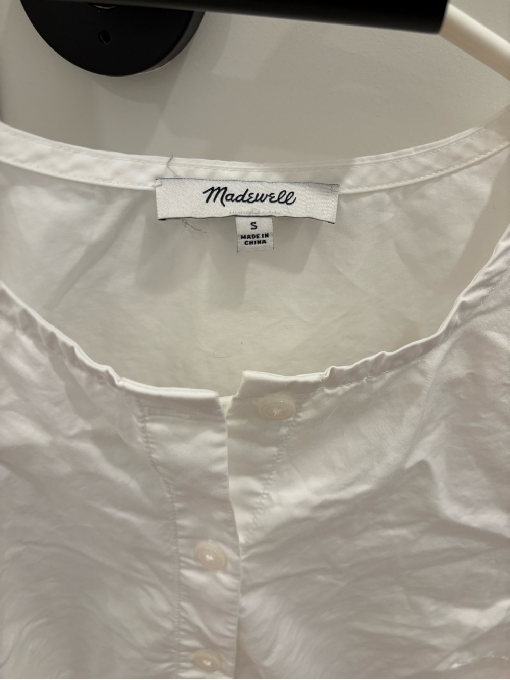 Madewell Studio Ruffle-Hem Top - Picture 3 of 9